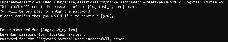 logstash system user password setting