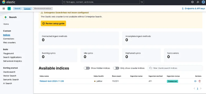 We have completed our Logstash and Filebeat installations