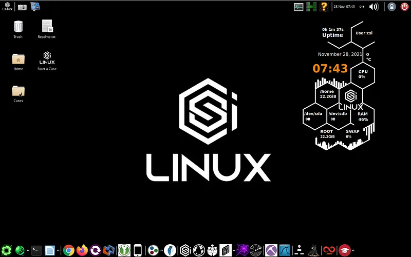 CSI Linux is a Linux distribution designed for digital forensics (DFIR) and cybersecurity research
