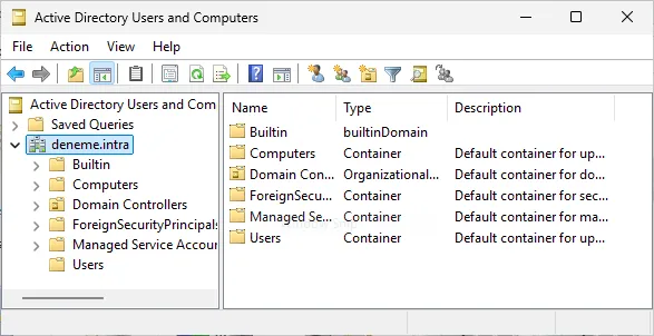It is used within Microsoft's Active Directory service to manage user accounts, computers, groups, and organizational units