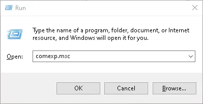 Component Services: comexp.msc