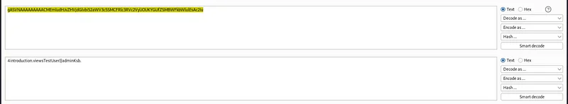 We can decode the base64 encoded token value with Burp Suite's decoder tool