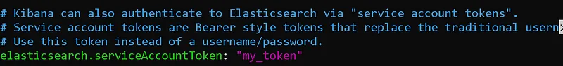 kibananın bağlanacağı elasticsearch servisi
