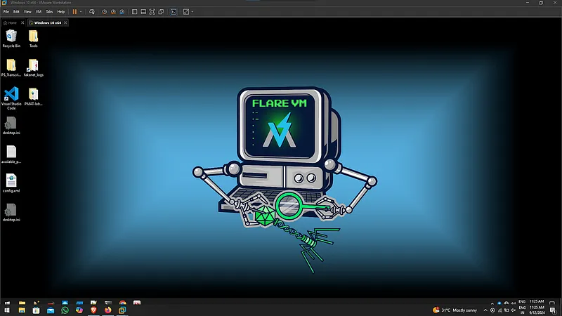 FLAREVM (FireEye Labs Reverse Engineering VM), FireEye tarafından geliştirilen ve Windows tabanlı bir tersine mühendislik ve