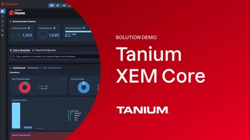 Tanium XEM Konsolu ve Gerçek Zamanlı Sorgu Ekranı