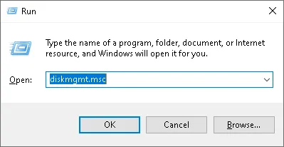 Disk Yönetimi: diskmgmt.msc