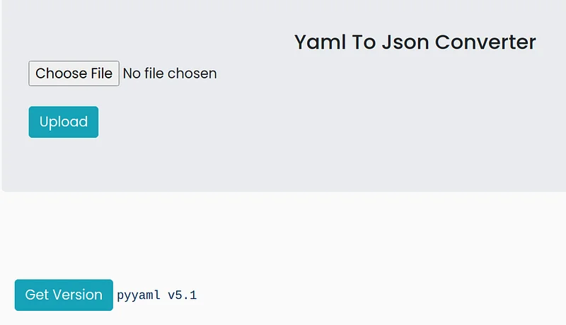 Bu lab ortamında, yaml dosyalarını json dosyalarına çeviren bir uygulama vardır